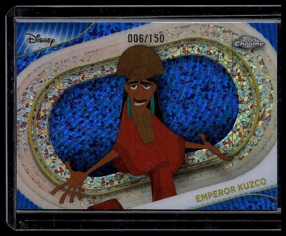2025 Topps Chrome Disney Emperor Kuzco Blue Refractor /150 Emperor’s New Groove