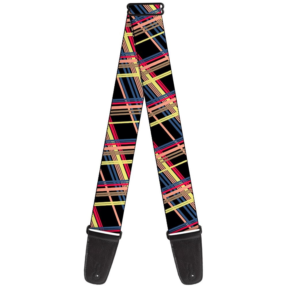 Guitar Strap - Plaid Black/Yellow/Red/Blue/Orange ACC NEWAnother great item from Rarewaves USA | Free delivery!