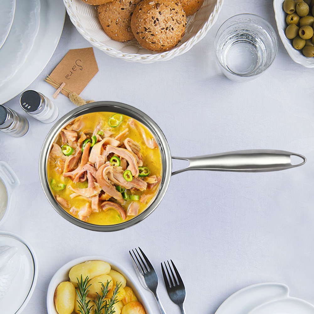 Large Capacity Sauce Pan For Cooking With Handle Double Layer Steaming Pot