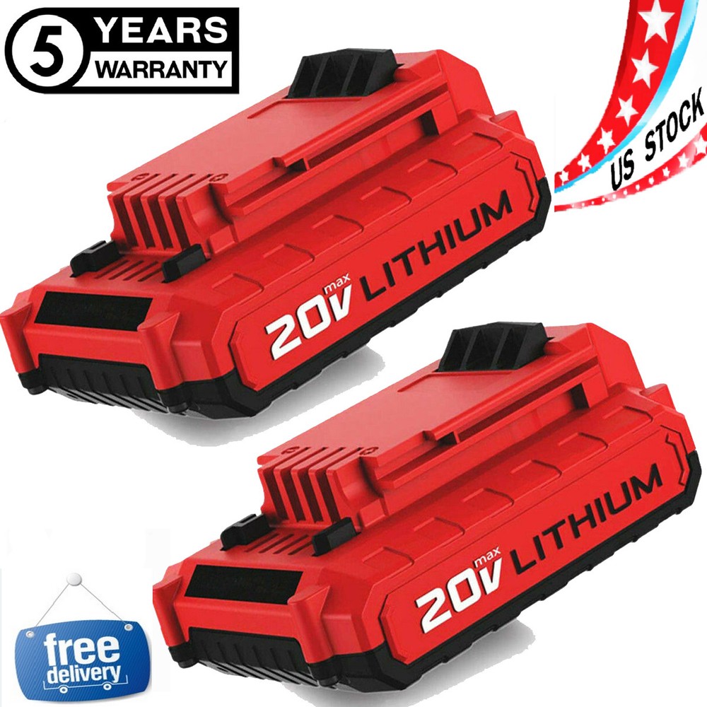2PACK 20 Volt Lithium-Ion Battery for PORTER CABLE 20V MAX 3.0Ah PCC680L PCC685L