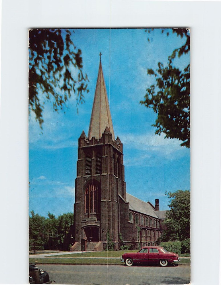 Postcard First English Lutheran Church Fargo North Dakota USA