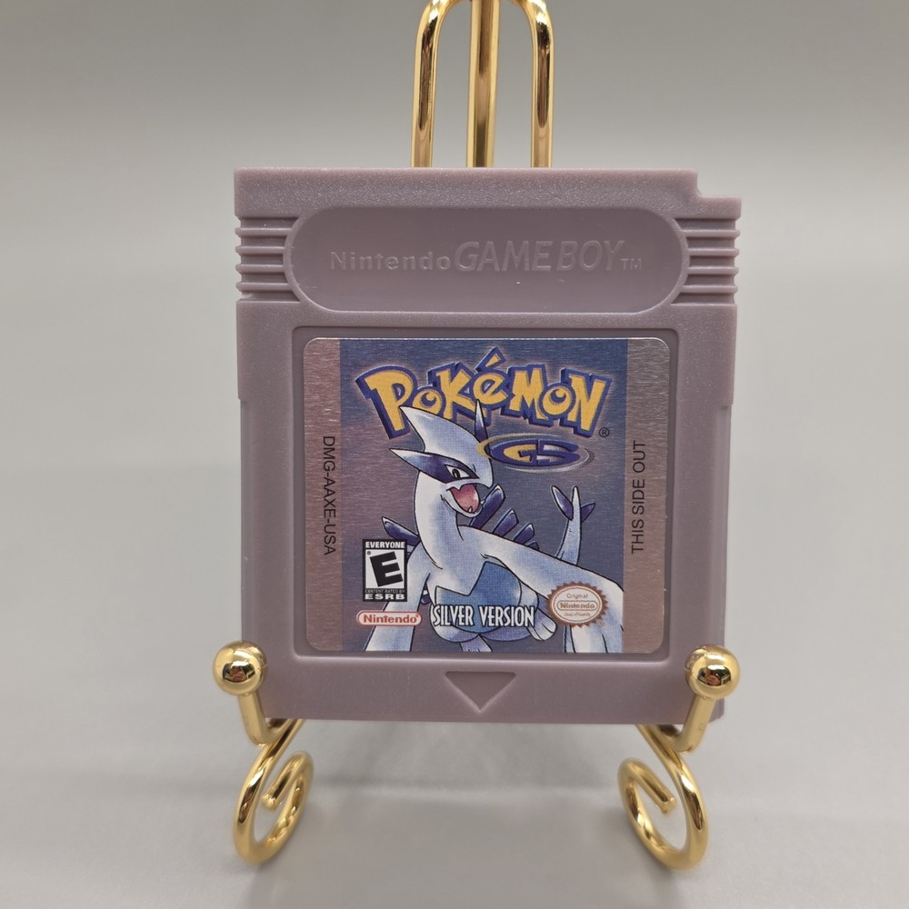 Nintendo Pokémon Silver version Game Boy game cartridge. New, With Clear Case.