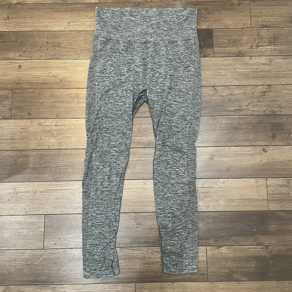 Nike Woman’s Dri-fit High Waist Grey & Black Leggings Size XL