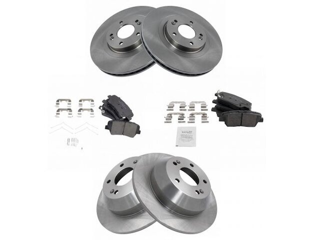 Front and Rear TRQ Brake Pad and Rotor Kit fits Kia Sorento 2016-2020 39FXHV