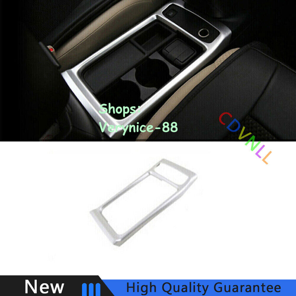 For Honda CRV CR-V 2012-2016 Matte Silver Middle Console Storage Box Cover Trim