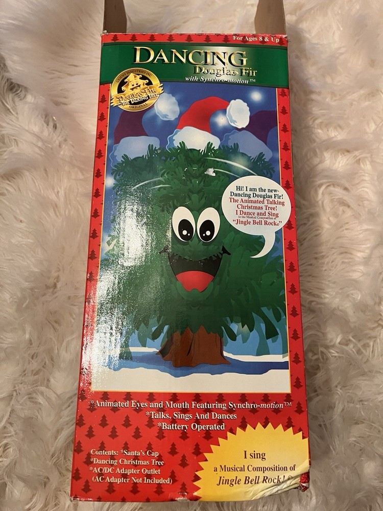 1997 Gemmy Douglas Fir Animated Singing Dancing Christmas Tree Working