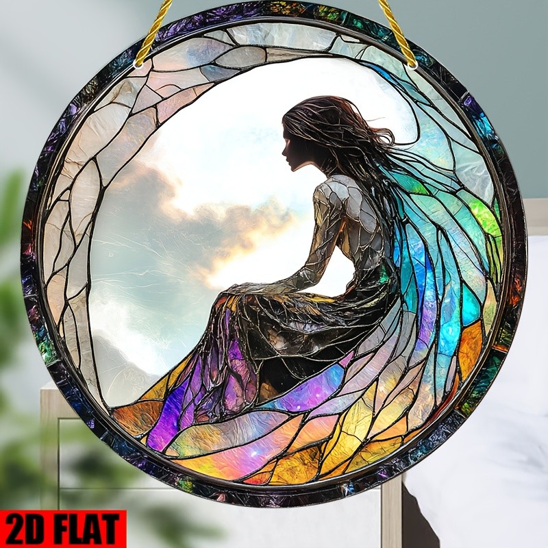 2D Flat Acrylic Round Sign 8x8 Summer Home Porch Decor