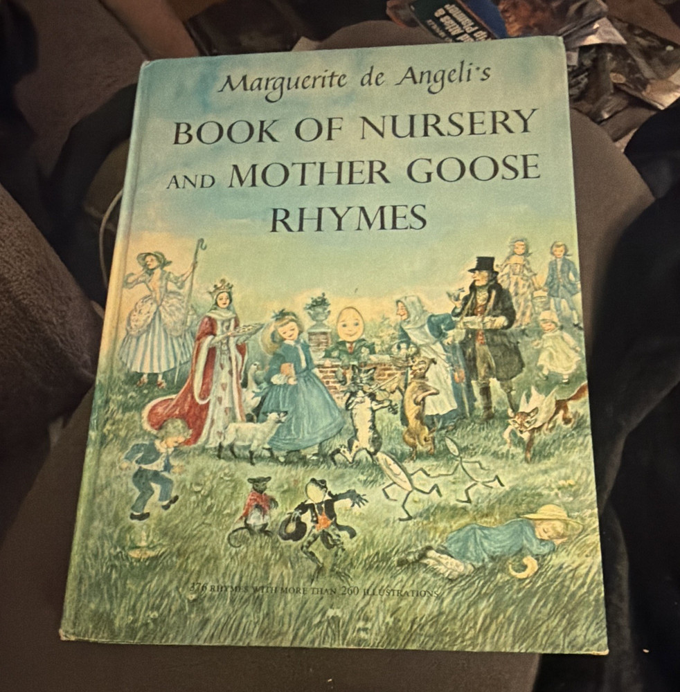 Marguerite de Angeli Book of Nursery & Mother Goose Rhymes HC Illus 1954