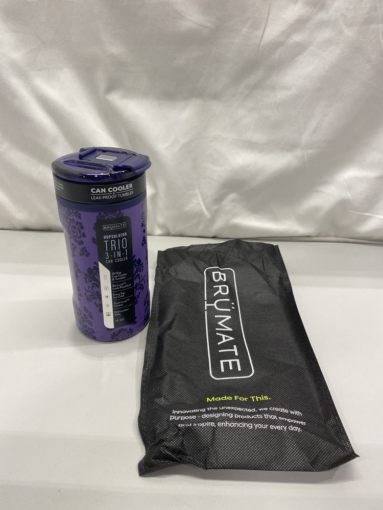 Brumate Hopsulator Trio 3 In 1 Insulated Cooler And Tumbler Violet Victorian