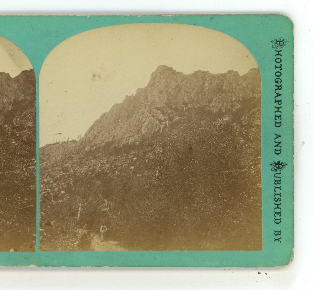 Heights from West Dixville NH New Hampshire Clough & Kimball Stereoview c1870