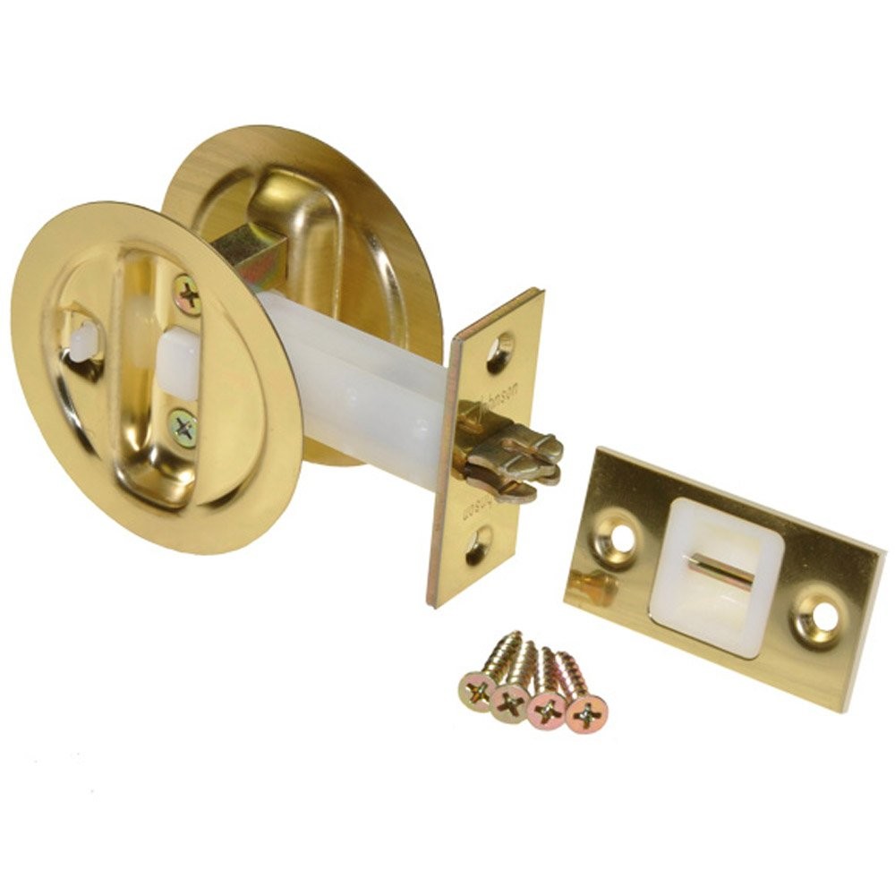 Brass Pocket Door Lock for Privacy and Security