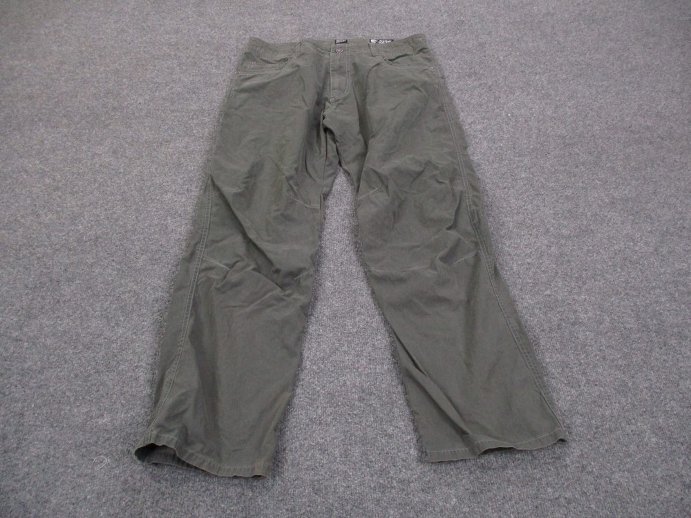 Kuhl Pants Mens 36 X 32 Green Revolvr Hybrid Rock Climbing Hiking Work Utility