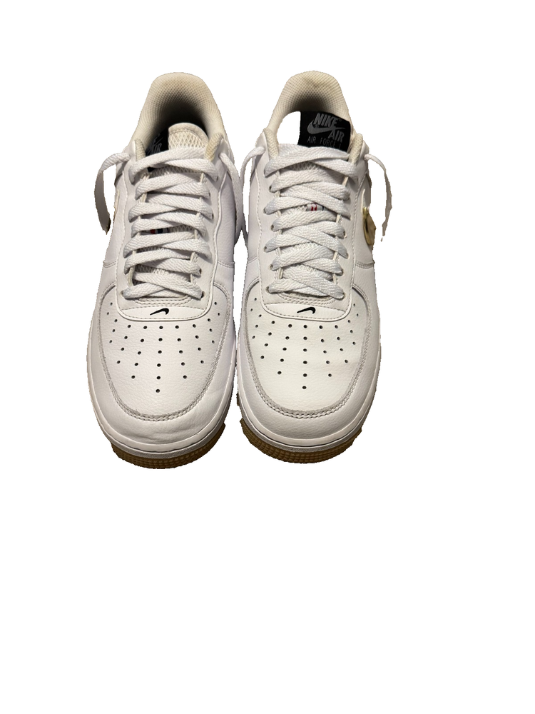 Nike Air Force 1 Low White Gum Sole Men’s Size 9.5 – Classic Leather Sneakers