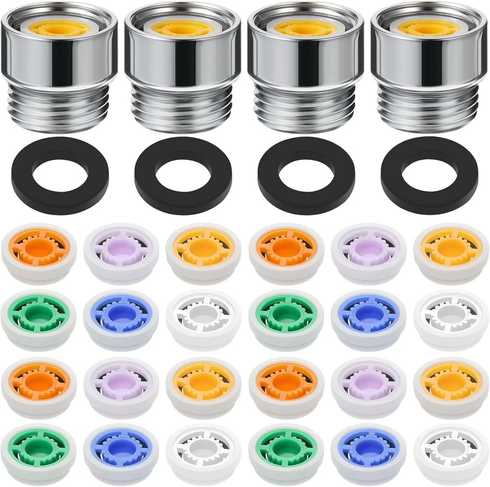 1 Set Shower Flow Reducer Limiter Set 1/2 Inch Flow Restrictor Control Valve for