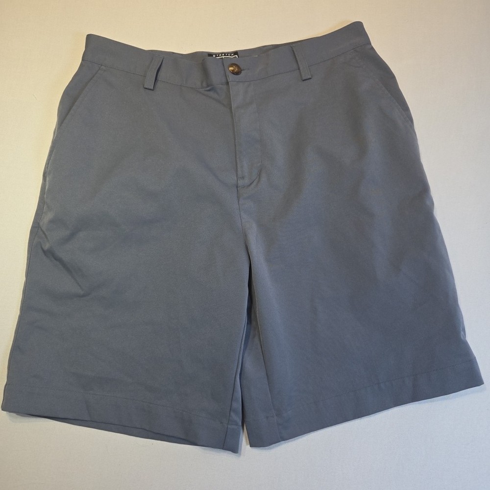 Adidas Golf Shorts Mens 32 Gray Stretch Performance Lightweight Flat Front