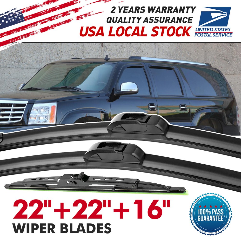 2002-2004 Mercury Mountaineer 22/22/16 Inch Wiper Blade Set