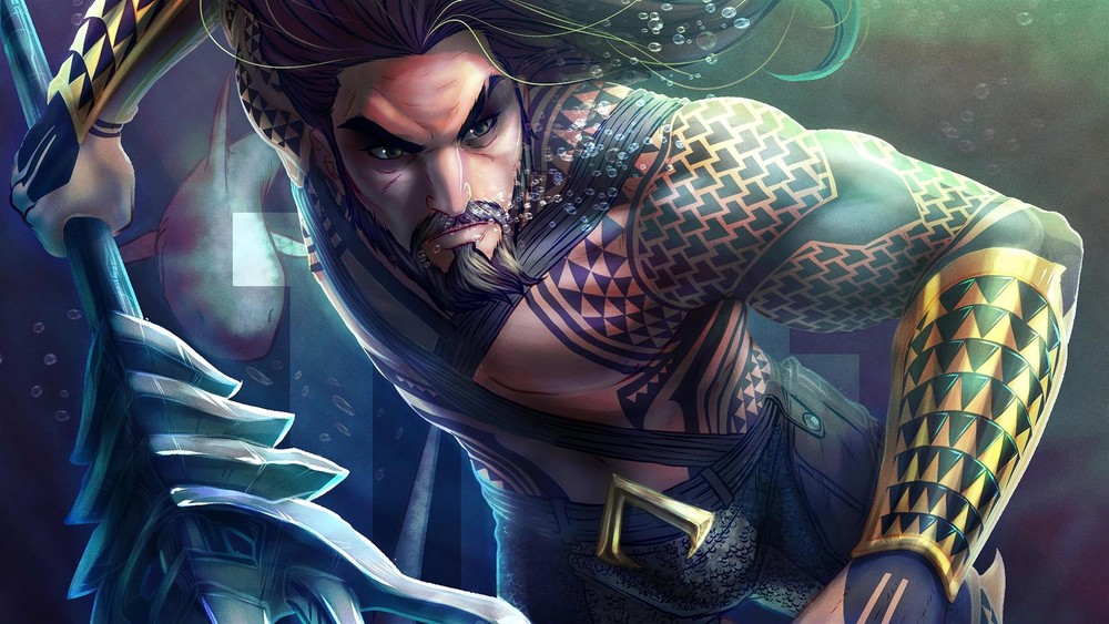 Aquaman Metal Art Print Comics Poster 8in x 12in Lot Up