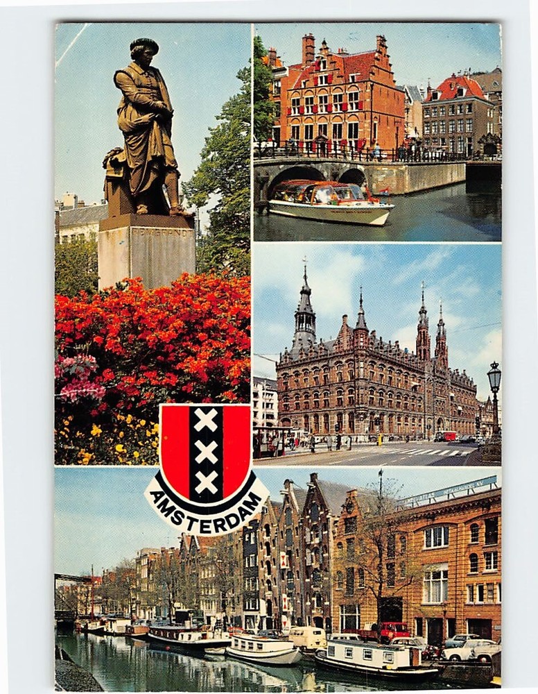 Postcard Scenes & Views Amsterdam Netherlands
