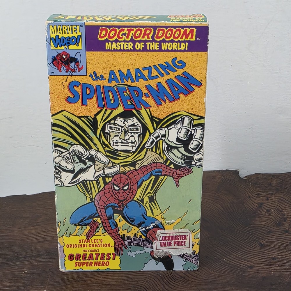 Amazing Spider-Man Dr. Doom Master of the World The Incredible Hulk VHS, 1991