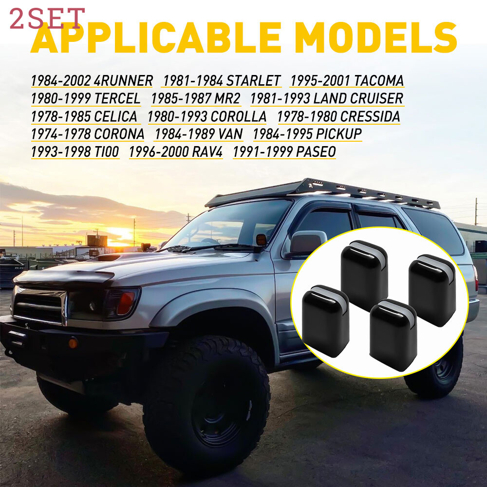 2set For 88 Truck Toyota 84 Pickup AC A/C 4Runner Heater Dash Control Vent Knob