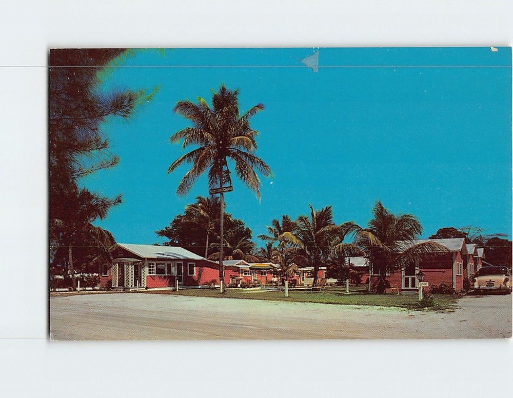 Postcard Palm Tourist Court Motel Lake Worth Florida USA