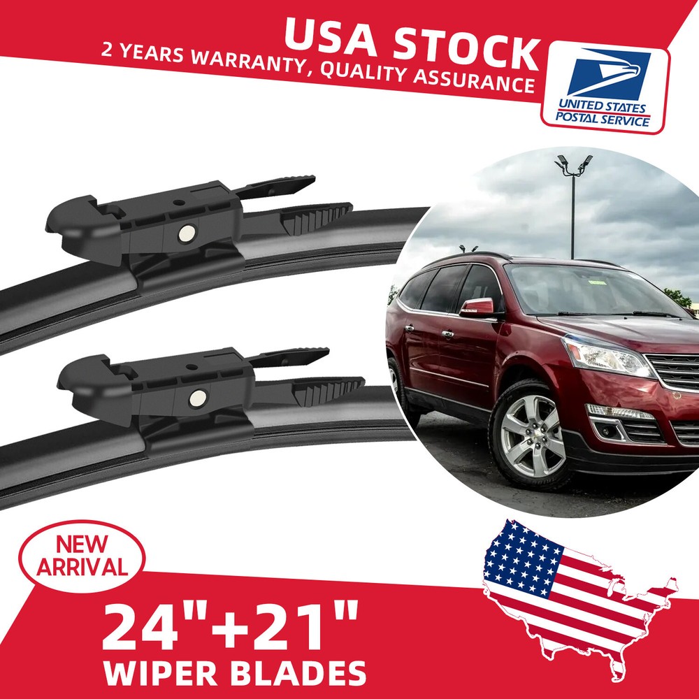 2006-2011 Buick Lucerne 24+21 Inch Windshield Wiper Blades 3.8/3.9/4.6L Compatible