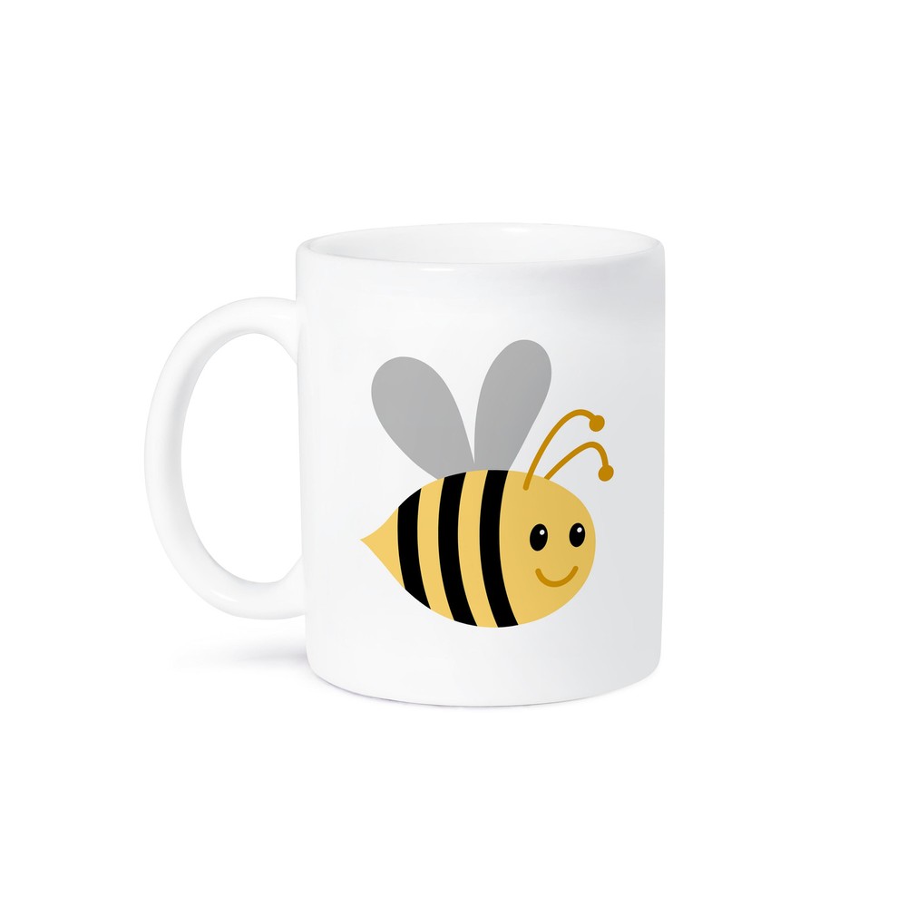 3dRose Cute Cartoon Bumble Bee Design Coffee Mug