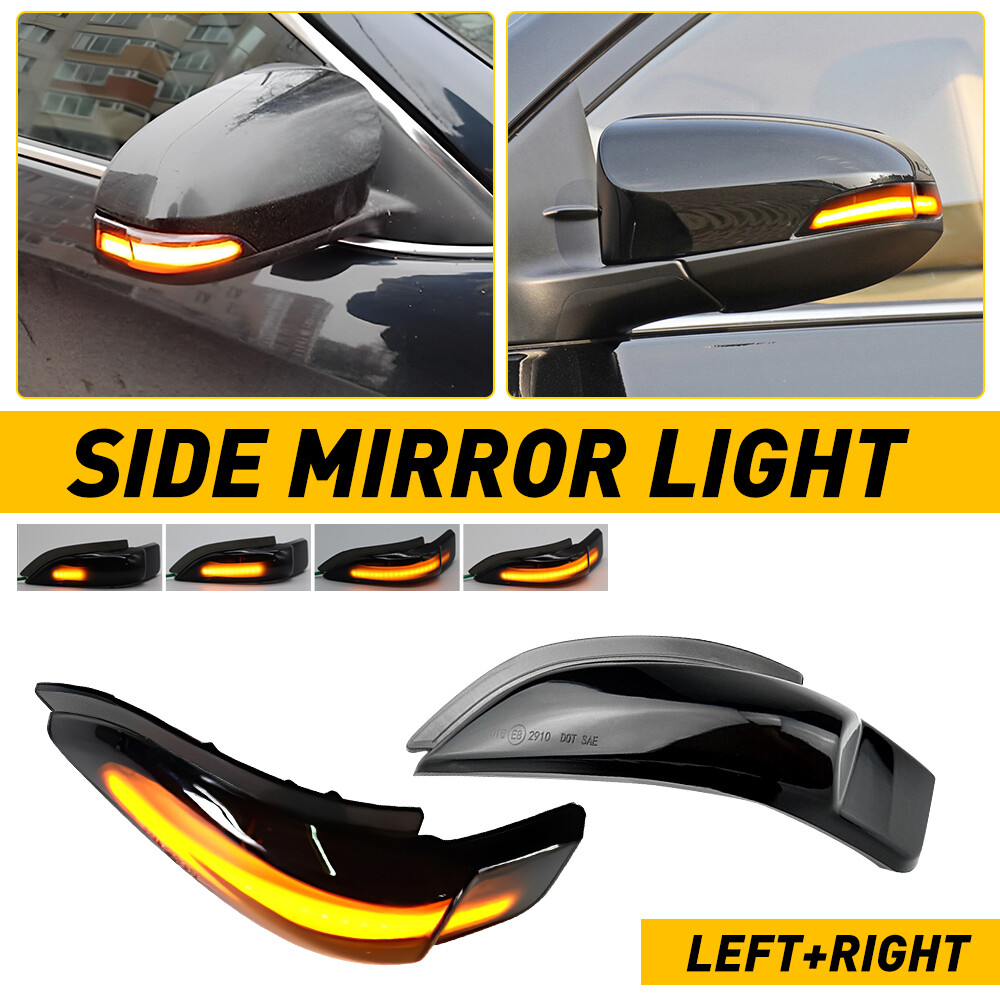 2Pcs Car Mirror Signal Lamps for 2014-2017 Toyota Camry Corolla EPS Models