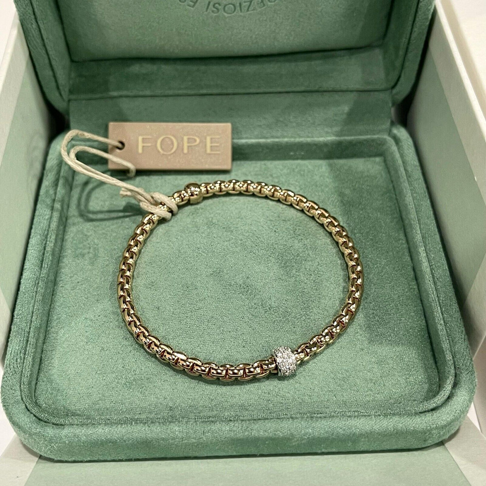 FOPE 73301BX_PB_R_XBX_00S EKA BRACELET 18K ROSE GOLD DIAMONDS 0.19cttw