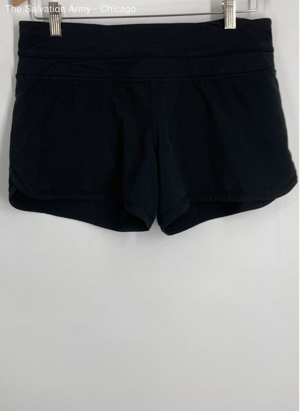 Lululemon Womens Black Elastic Waist Running Athletic Shorts Size 6
