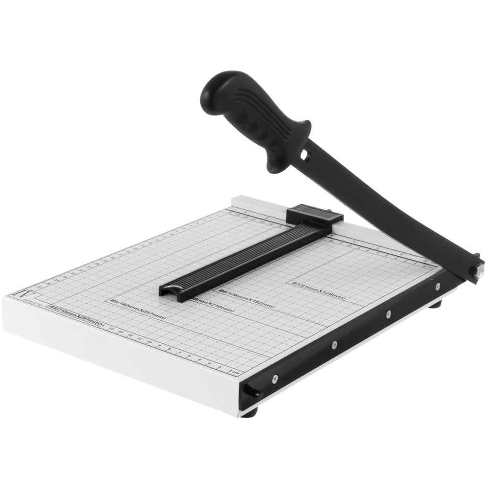 12-inch Guillotine Paper Cutter with 10-Sheet Capacity for Precise Cutting