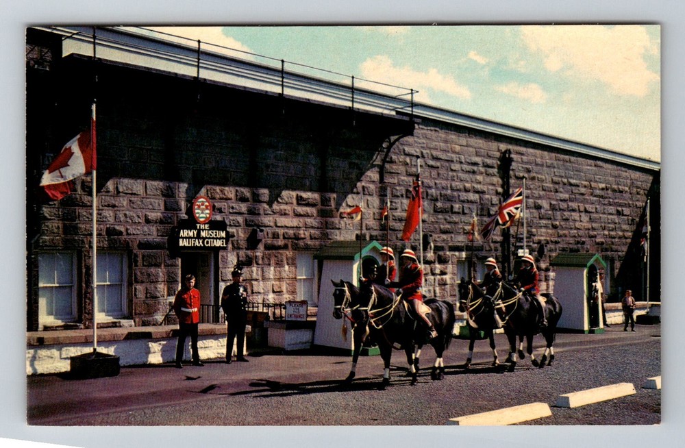 Canada- Halifax N.S. Citadel Army Museum Equestrians Souvenir Vintage Postcard