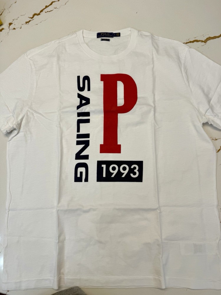 Vintage Polo Ralph Lauren 1993 Sailing Tee L