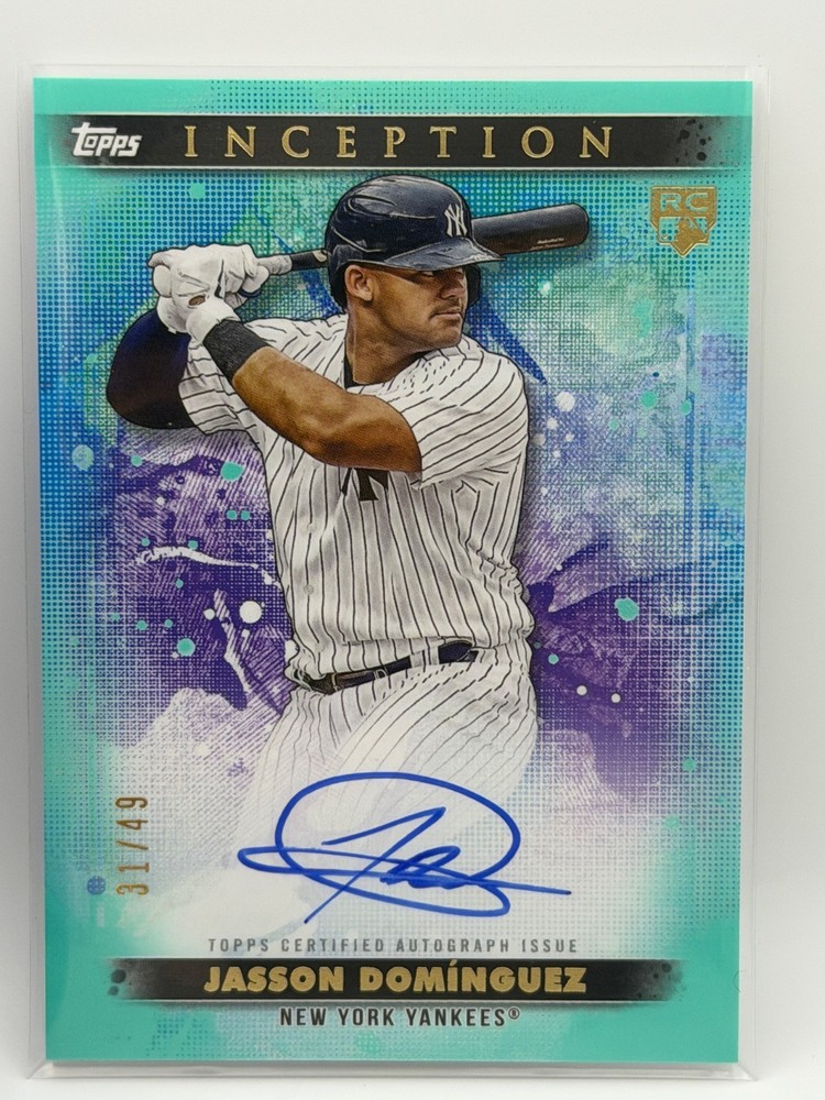 2024 Topps Inception Jason Dominguez Rookie Emerging Star Autograph /49 Yankees