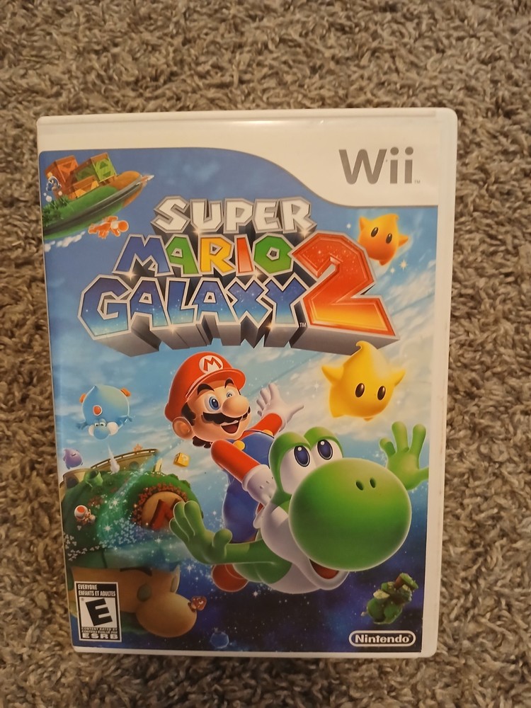 Nintendo Super Mario Galaxy 2 Wii Manual Case Disc NTSC-U/C 2010 E
