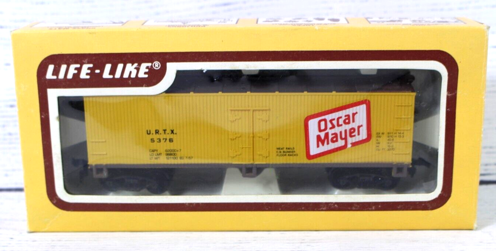 HO Scale Life-Like Reefer Box Car Train #8501 Oscar Mayer URTX #5376