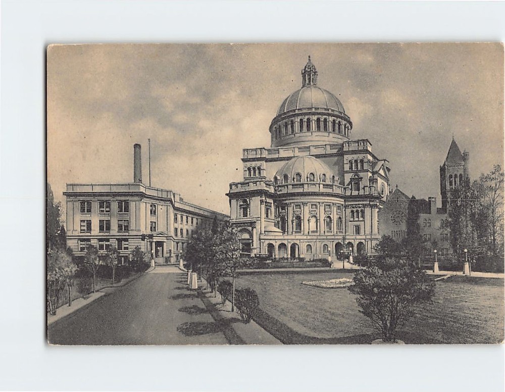 Postcard The First Church of Christ Scientist in Boston Massachusetts USA