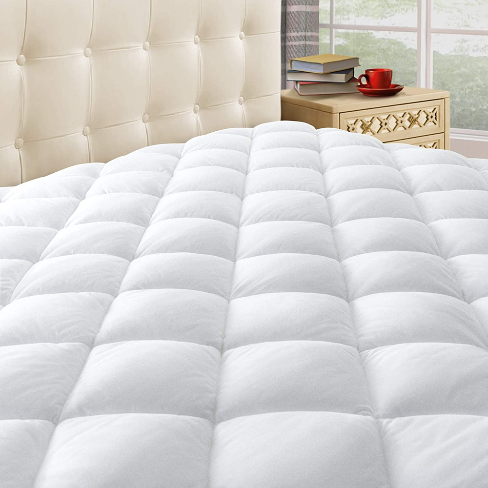 King Size Cooling Quilted Mattress Pad with Deep Pocket 8-21 Inch Soft Pillowtop Cover