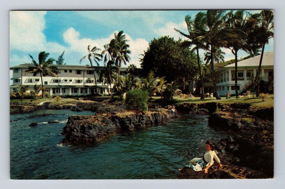 Hilo HI- Hawaii, Naniloa Hotel, Advertisement, Antique, Vintage Postcard