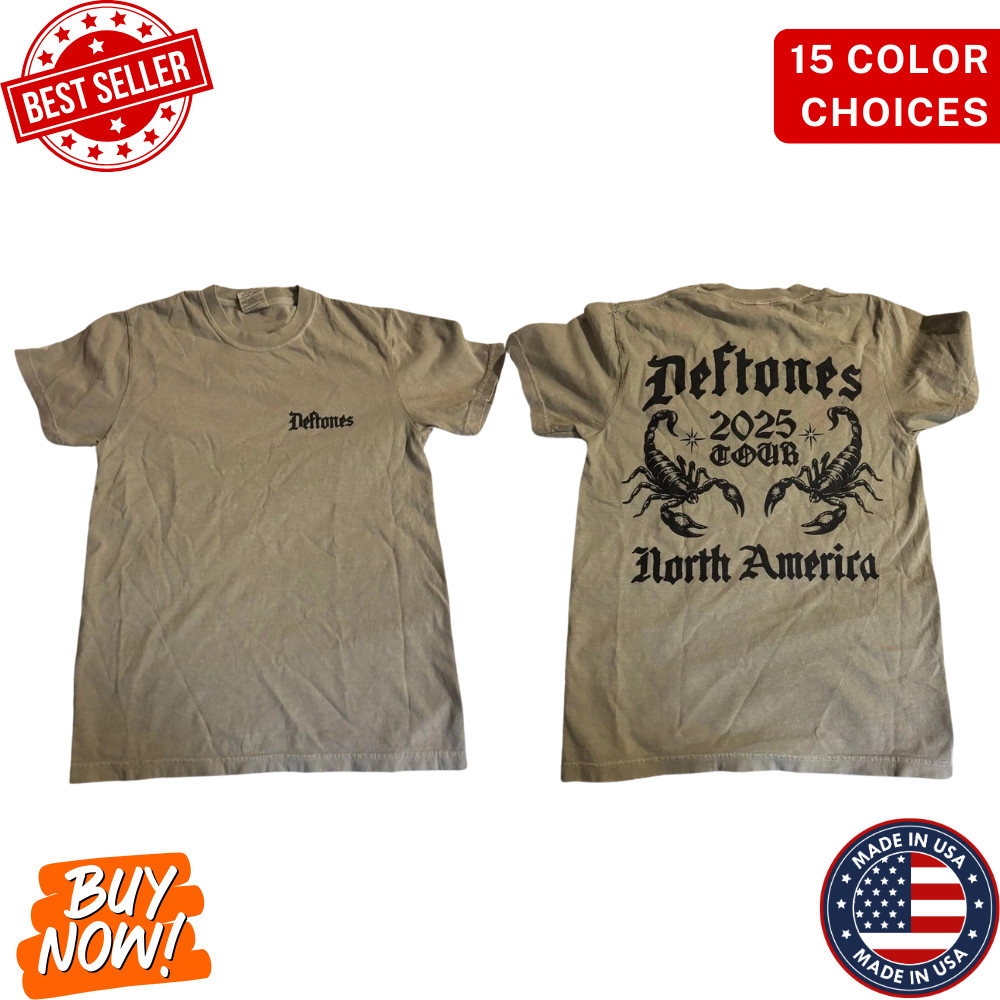 Deftones Inspired Fan Made T-Shirt North American Tour 2025 Merch Graphic Tee