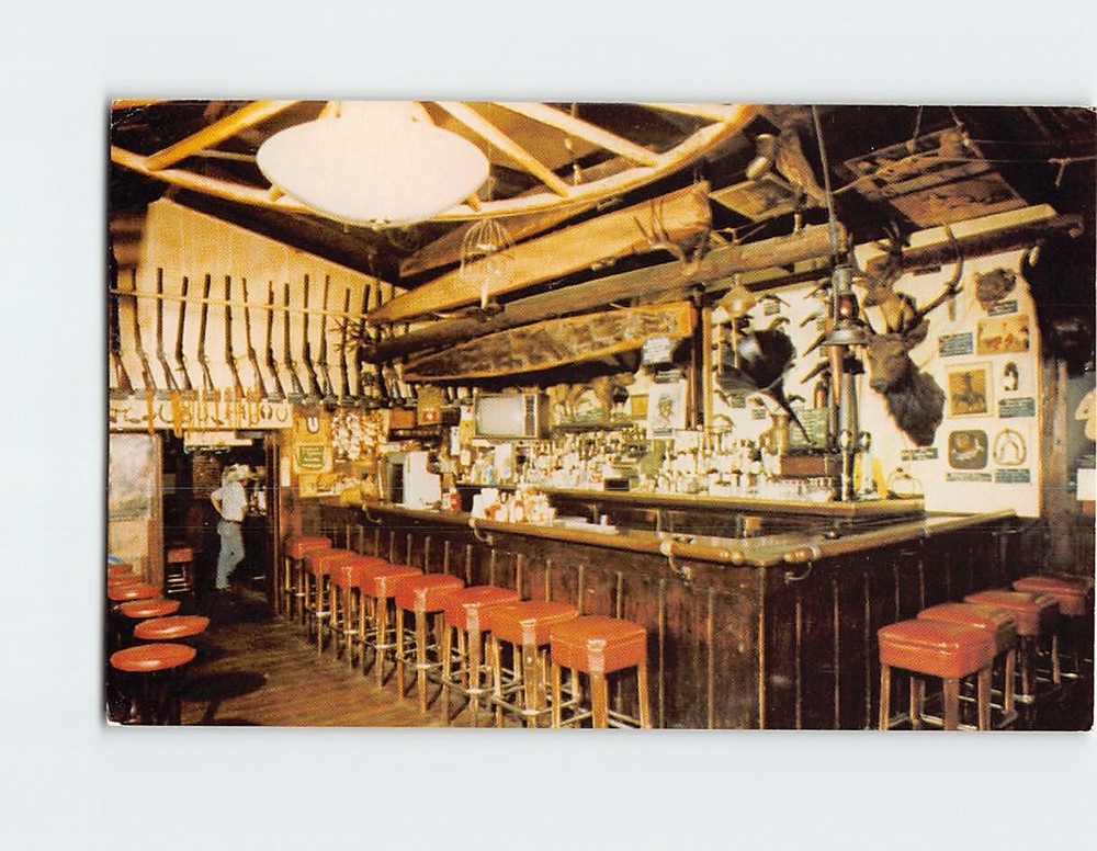 Postcard Interior Chiseler's Inn Marysville California USA