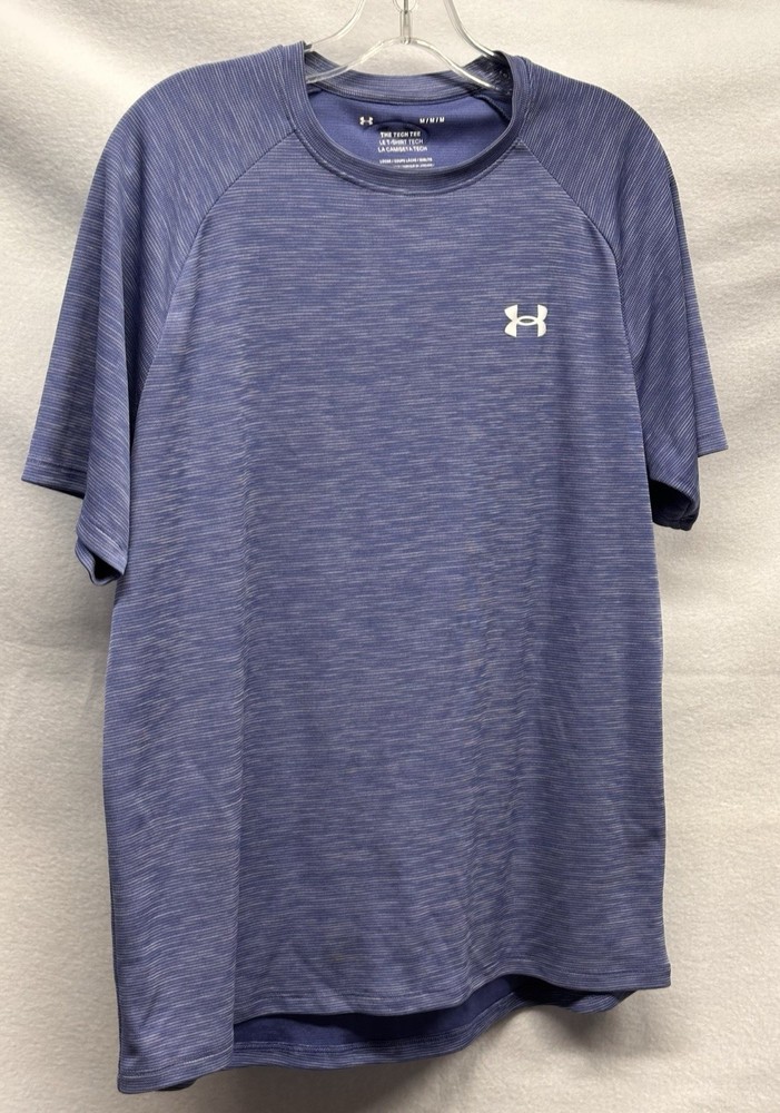 Under Armour The Tech Tee Short Sleeve Shirt Men's Medium Blue
