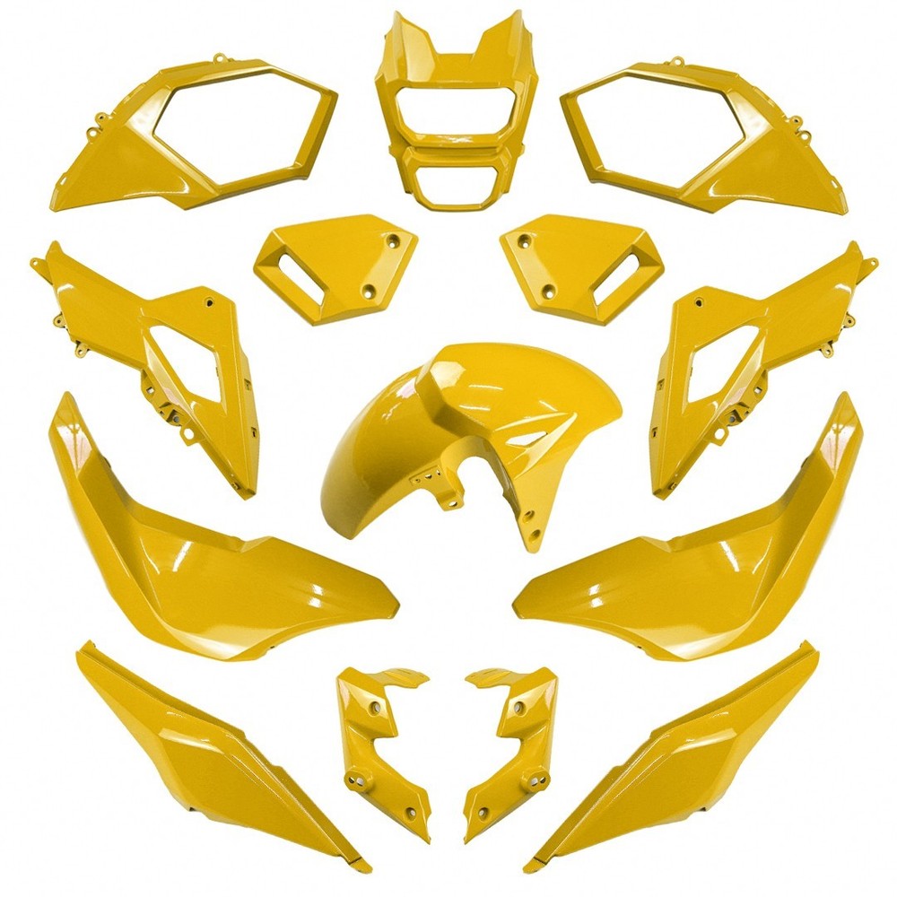 YELLOW FULL FAIRING SET READY TO INSTALL FOR HONDA GROM MSX SF 125 16-20
