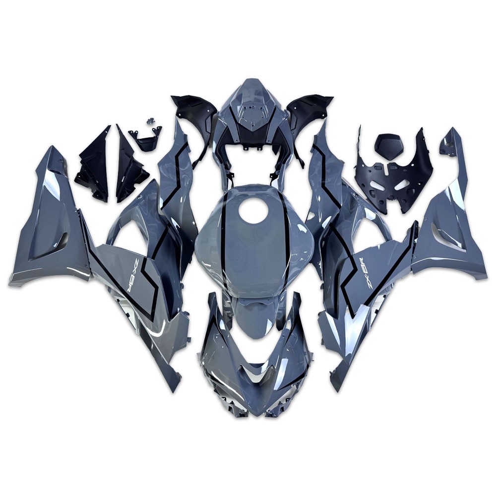 NTE Injection Glossy Gray Fairings Fit for Kawasaki Ninja ZX6R 2024-2026 a081