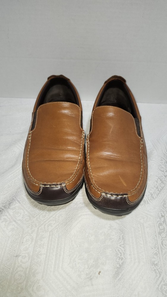 MENS COLE HAAN TUCKER LOAFERS DRIVING SHOES BROWN SZ, 10.5 M