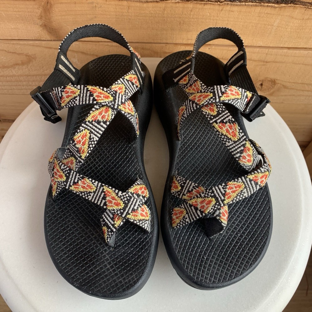 Chaco Womens Size 10 Hiking Sandals Pizza Design Excellent Condition