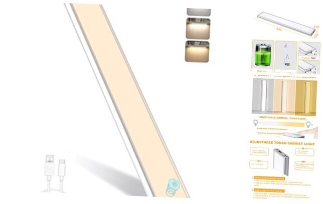 88 LED Motion Sensor Light,Under Counter Lighting, USB ‎Silver 1pack