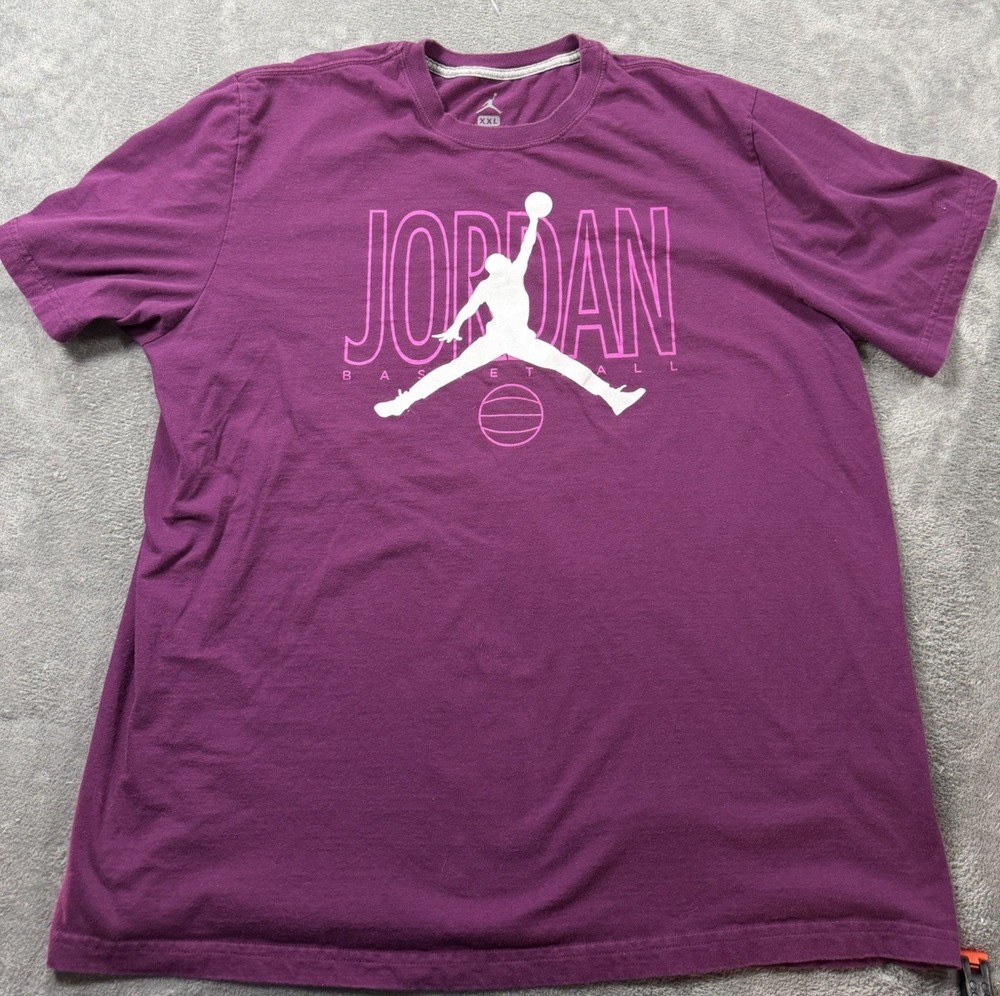 Nike Air Jordan Men’s T-shirt Purple , Size Large XXL. ~1