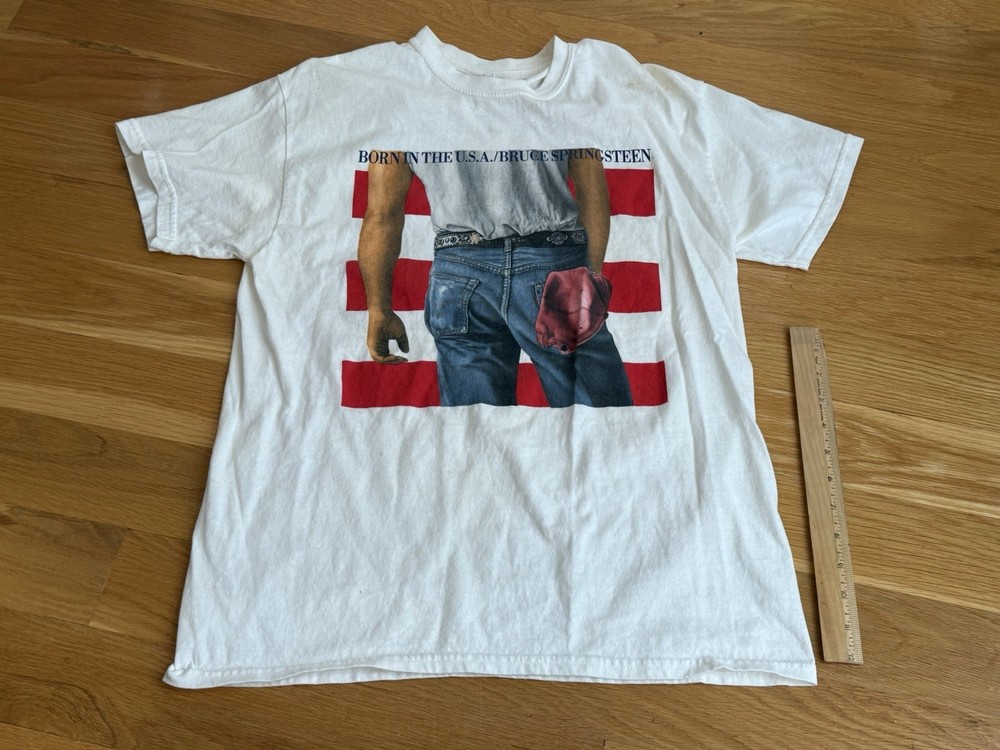 Vintage 1984 Reproduction Bruce Springsteen Born In The USA World Tour T-Shirt