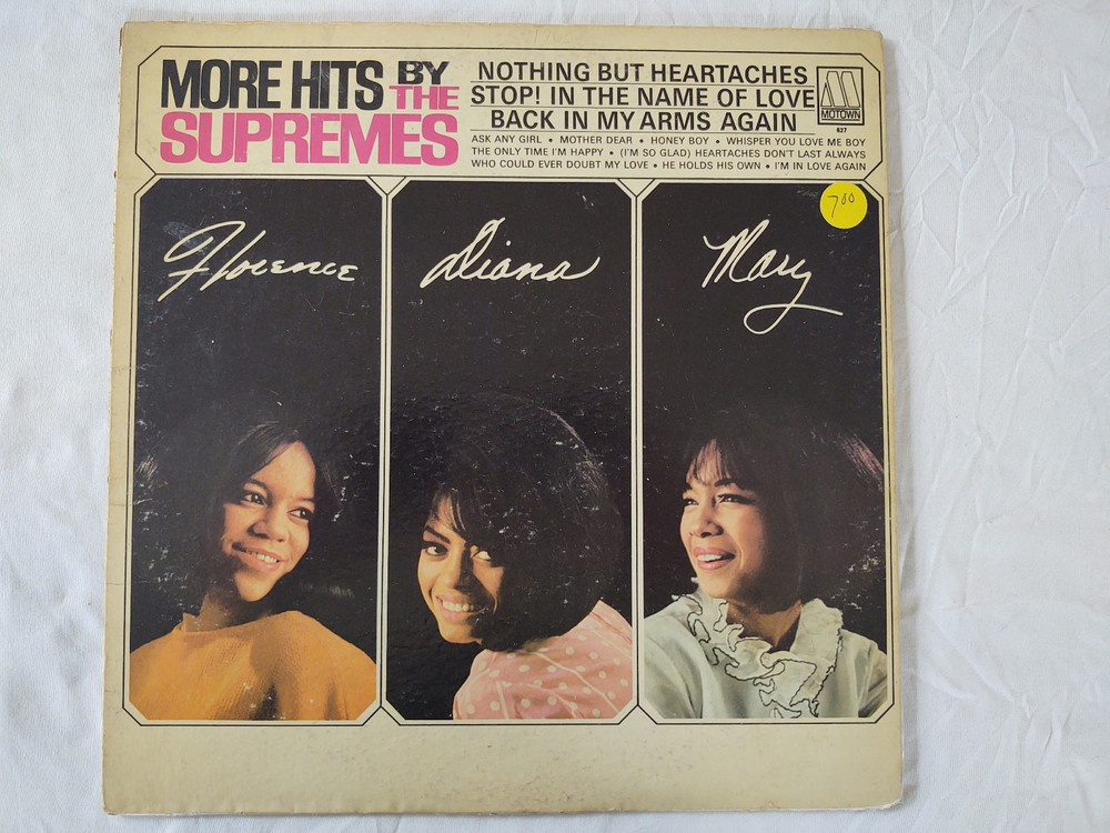 The Supremes - More Hits By The Supremes LP 1965 Mono Motown 627 VG+/F